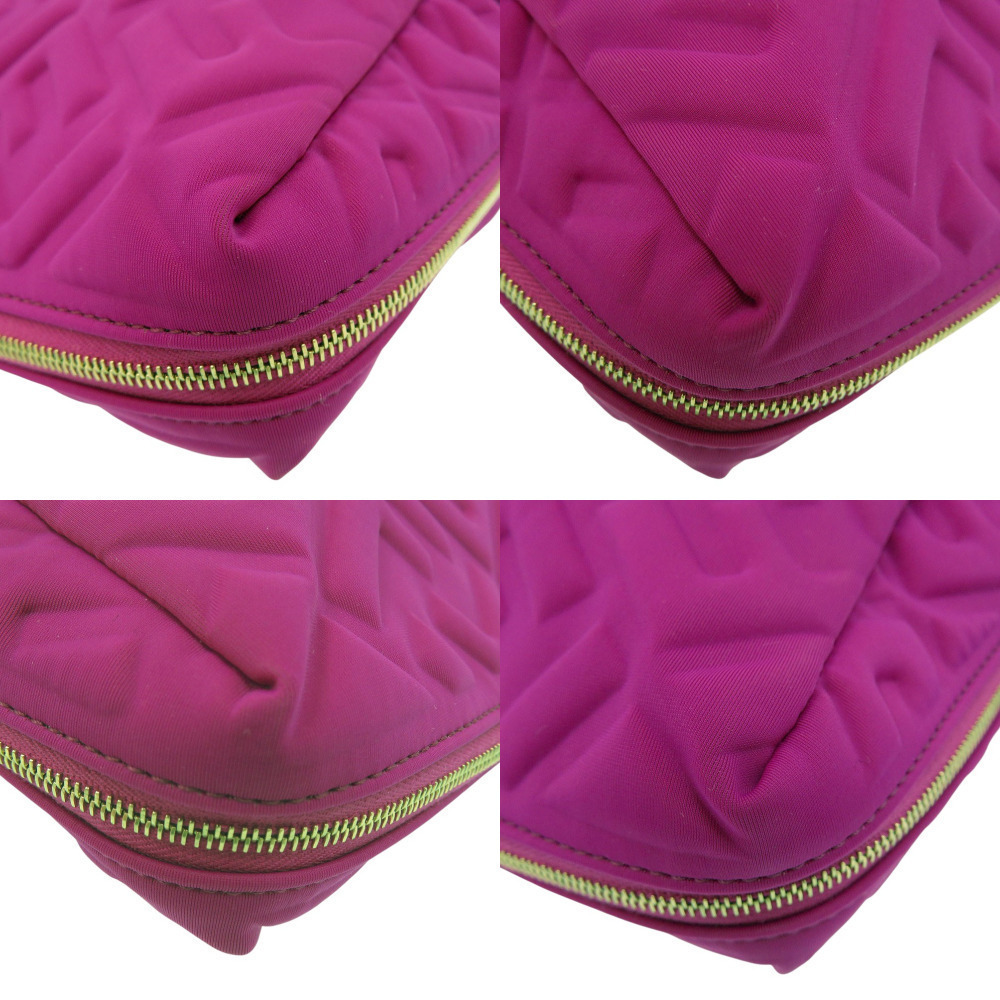 Fendi Beauty Clutch FF Zucca Polyamide Purple - Picture 9 of 10